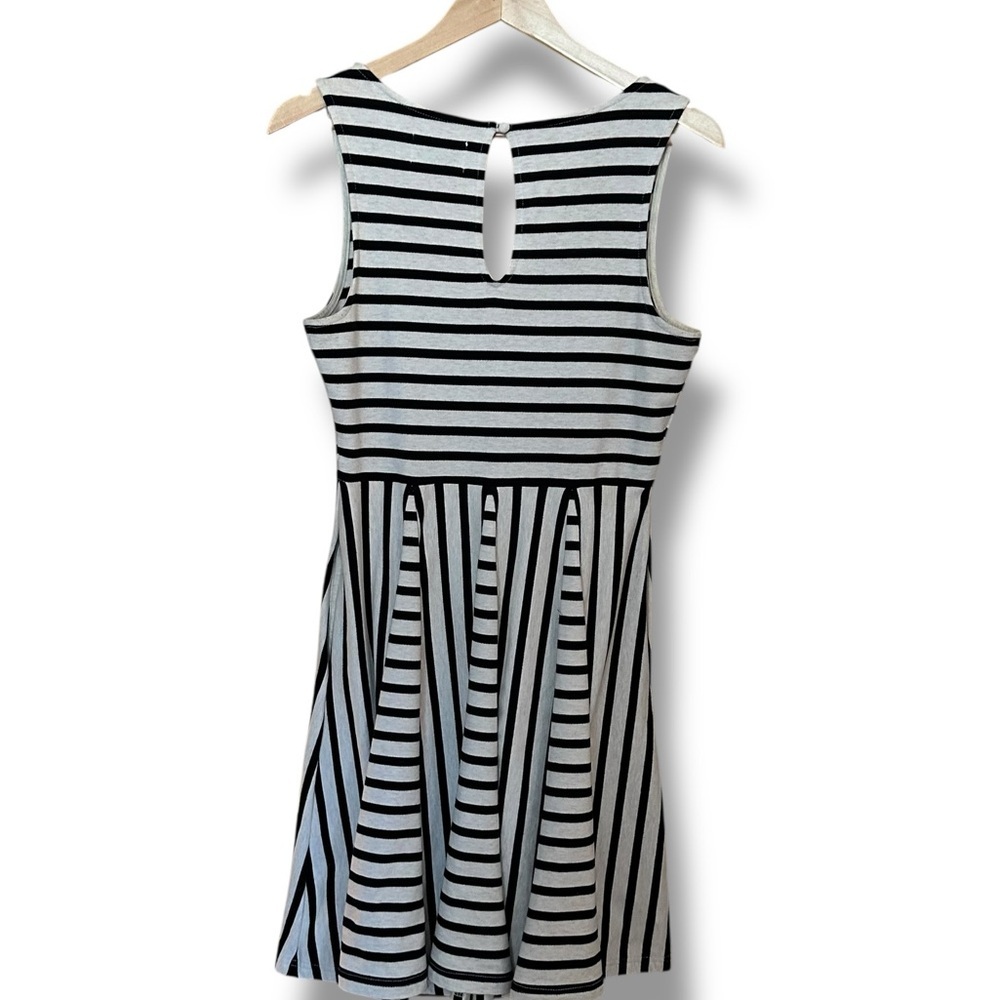 Anthropologie Saturday Sunday Fit & Flare A Line Striped Sleeveless Midi Dress M - Picture 4 of 9